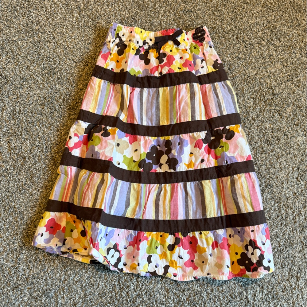 Floral Striped girls Gymboree skirt